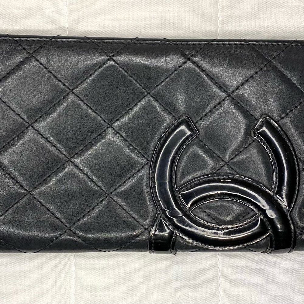 CHANEL Cambon Line wallet authentic